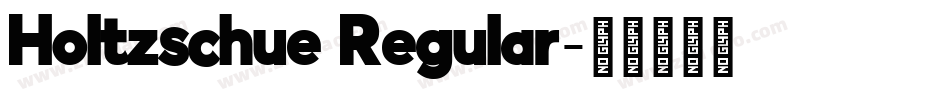 Holtzschue Regular字体转换